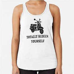 Dumb Dumber Quote Racerback Tank Top