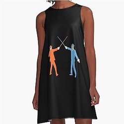 Dumb and Dumber On Guard A-Line Dress