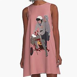 Dumb and Dumber Mini Bike A-Line Dress