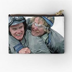Dumb and Dumber Bike Ride Zipper Pouch
