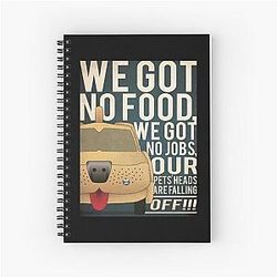 Graphic Dumber Call Me Spiral Notebook