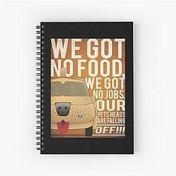 Graphic Dumb Dumber Mens Funny Spiral Notebook