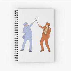 Dumb and Dumber Suits and Canes Spiral Notebook