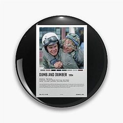 Art and Dumb Dumber Lover Gifts Pin