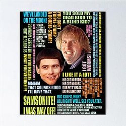 Dumb and Dumber Quotes T-Shirt Poster