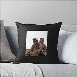 Dumb and Dumber Bike Ride Throw Pillow