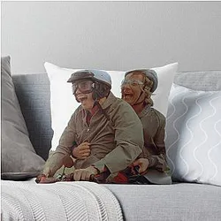 Dumb and Dumber Bike Ride Throw Pillow