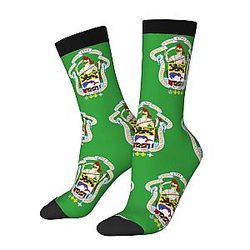 Sports Mid-Calf Socks Coat of Arms Novelty Casual Cozy Dress Adult Funky Crew Socks for Women Men
