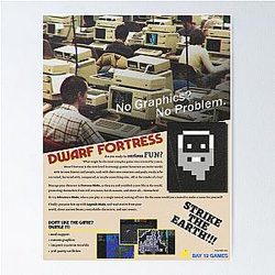 Dwarf Fortress Poster - Vintage advertisement poster Poster