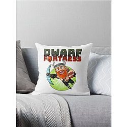 Dwarf fortress Throw Pillow