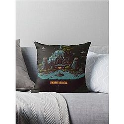 Zerg Fortress Dwarf Dwarf Fortress - Artwork 8 by Pitasso Throw Pillow