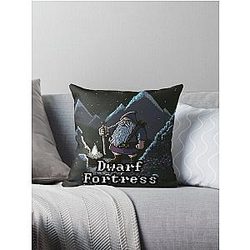 Zerg Fortress Dwarf Dwarf Fortress - Artwork 3 by Pitasso Throw Pillow