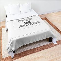 Dwarf Fortress - Because losing is fun Sticker Comforter