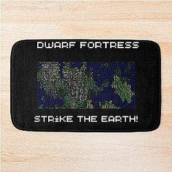 Strike the earth! Dwarf Fortress map  Bath Mat