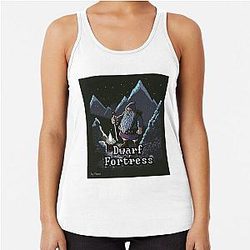 Zerg Fortress Dwarf Dwarf Fortress - Artwork 3 by Pitasso Racerback Tank Top