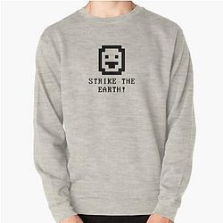 Strike the earth! (inverted colors) - Dwarf Fortress Pullover Sweatshirt