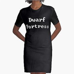 Dwarf Fortress Dwarf  - It Was Inevitable Graphic T-Shirt Dress