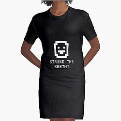 Strike the earth! - Dwarf Fortress Graphic T-Shirt Dress