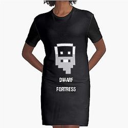Dwarf Fortress Graphic T-Shirt Dress