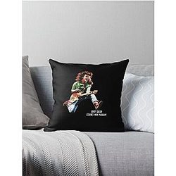 1955 2020 Eddie Ván Halen Black Throw Pillow