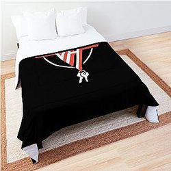 Deputy Ván Halen Graphic Trending Unisex Youth Funny Art Tee 80S Casual Cute Simple black Comforter