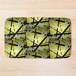 van halen stripes yellow Bath Mat