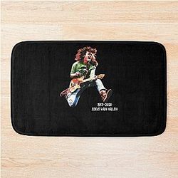 1955 2020 Eddie Ván Halen Black Bath Mat