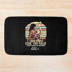 Eddie-Van-Halen 1955-2020 Thank You for The Memories Signature Vintage  Bath Mat