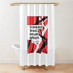 Iconic guitars: Eddie Van Halen Shower Curtain