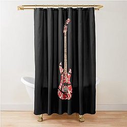 Eddie Van Halen Shower Curtain