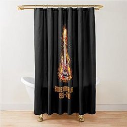 Rip Halen Guitar Legend  Shower Curtain