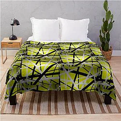van halen stripes yellow Throw Blanket