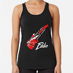 Eddie Guitar Legend Rock n Roll Racerback Tank Top