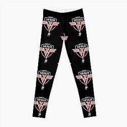 Deputy Ván Halen Graphic Trending Unisex Youth Funny Art Tee 80S Casual Cute Simple black Leggings