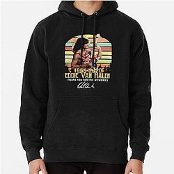Eddie-Van-Halen 1955-2020 Thank You for The Memories Signature Vintage  Pullover Hoodie