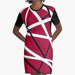 Eddie stripes Graphic T-Shirt Dress