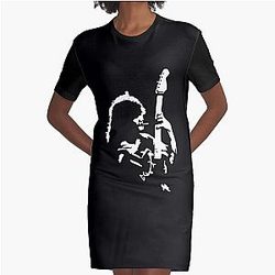 guitare hommes eddie van Graphic T-Shirt Dress