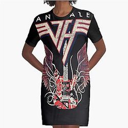 eddie van guitar Classic T-Shirt.png Graphic T-Shirt Dress
