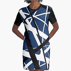 evh guitar 4 eddie Graphic T-Shirt Dress