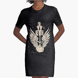 eddie the legend rock Graphic T-Shirt Dress