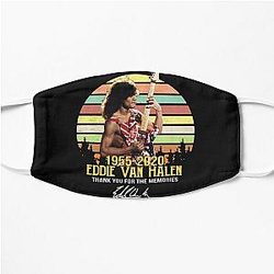 Eddie-Van-Halen 1955-2020 Thank You for The Memories Signature Vintage White Flat Mask