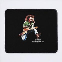1955 2020 Eddie Ván Halen Black Mouse Pad