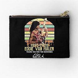 Eddie-Van-Halen 1955-2020 Thank You for The Memories Signature Vintage  Zipper Pouch