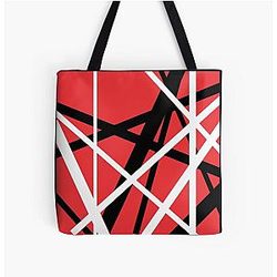 Van Halen Stripes Red Version All Over Print Tote Bag