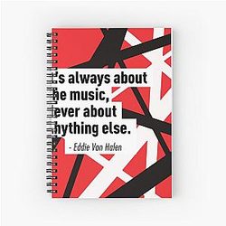 Iconic guitars: Eddie Van Halen Spiral Notebook
