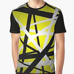 van halen stripes yellow Graphic T-Shirt