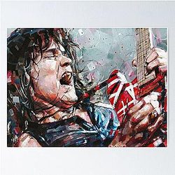 Eddie van Halen painting Poster