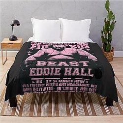 The Eddie Hall Strongman Vintage Knockout Beast Boxing Day Throw Blanket
