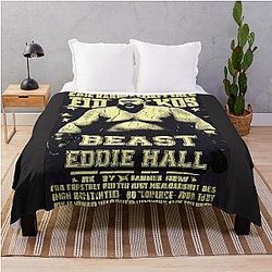 Eddie Hall Strongman Knockout Beast Boxing Day Throw Blanket