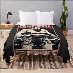 Eddie Hall Strongman Vintage Beast Boxing Game Day Throw Blanket